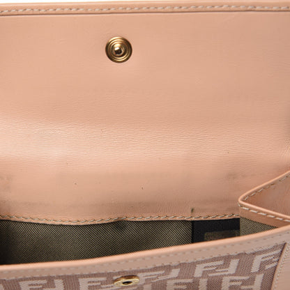Fendi Zucchino Compact Wallet Beige 10 of 14