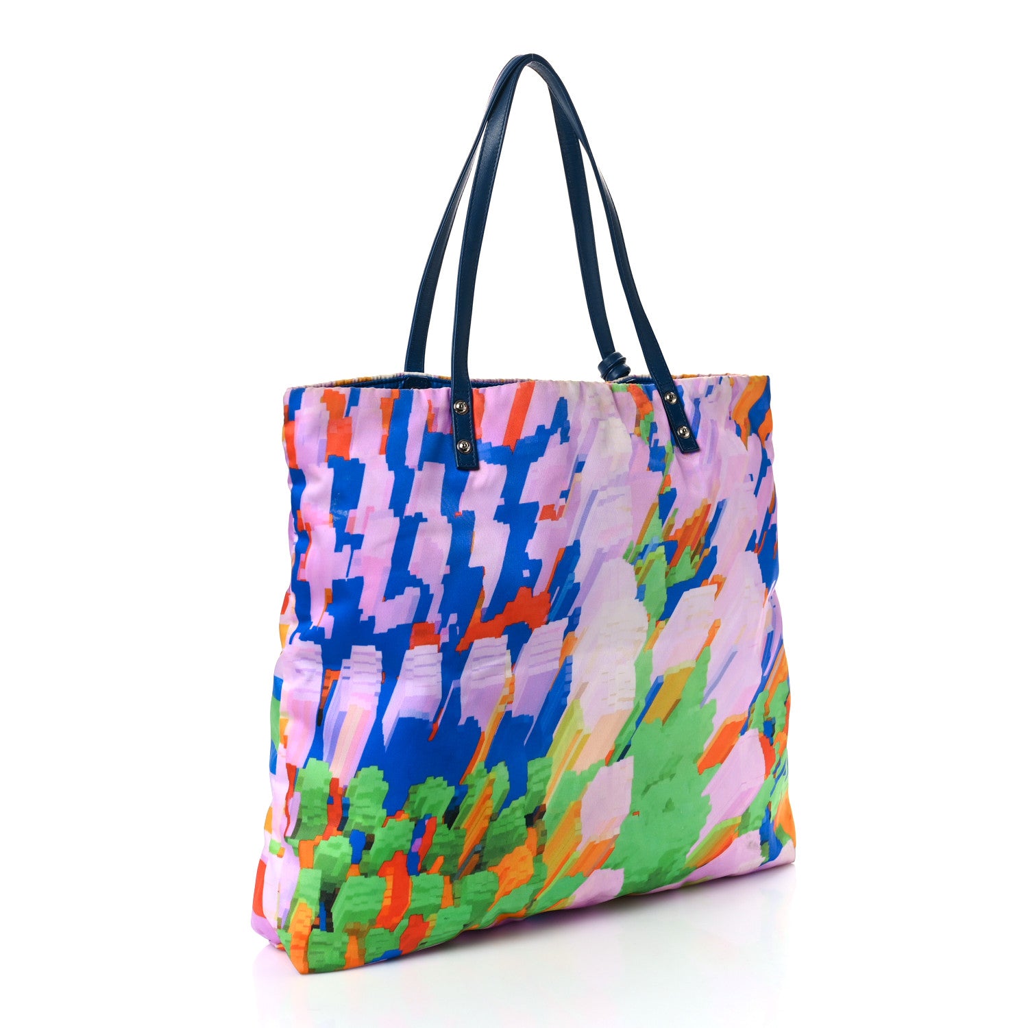 Chanel Nylon Printed CC Tote Multicolor 5 of 11
