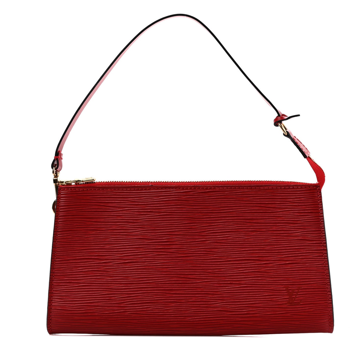 Epi Pochette Accessories 24 Castillan Red