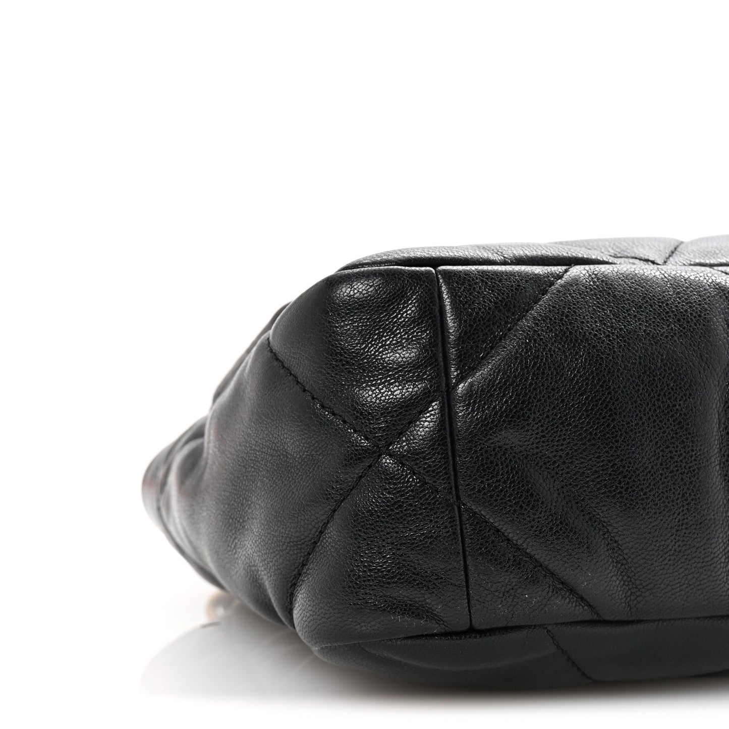 Goatskin Quilted Medium Chanel 19 Flap Black