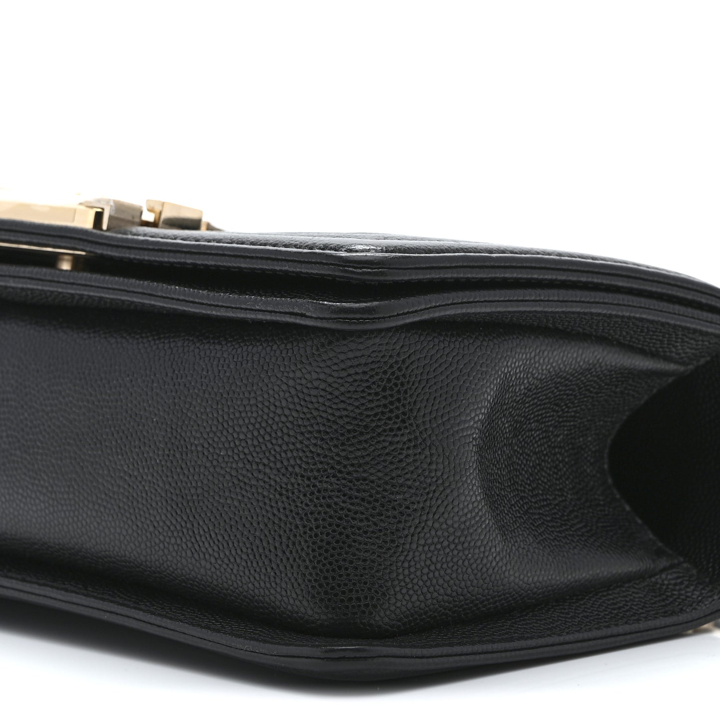 Caviar Quilted Small Boy Flap Black