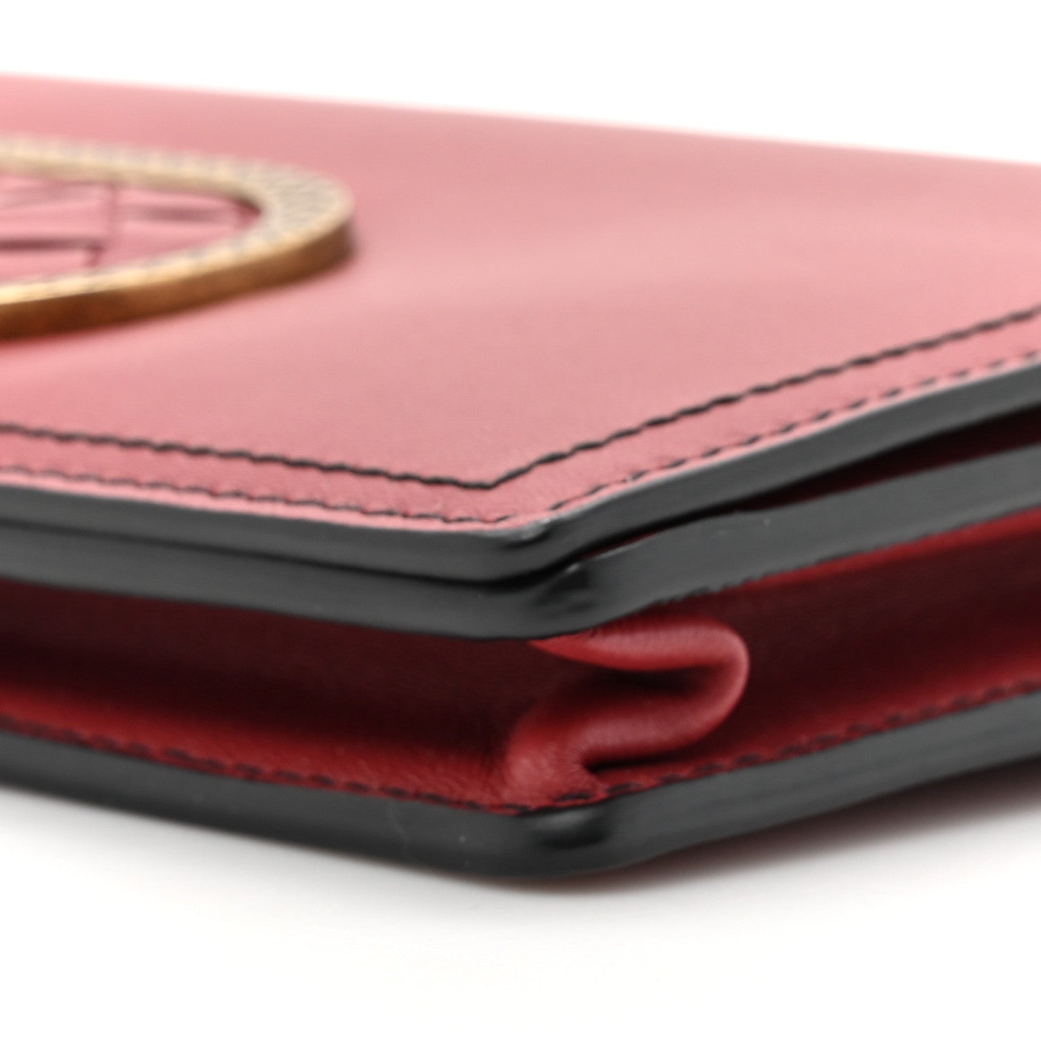 Bottega Veneta Nappa Intrecciato Ellittica Chain Wallet Baccara Rose 9 of 11