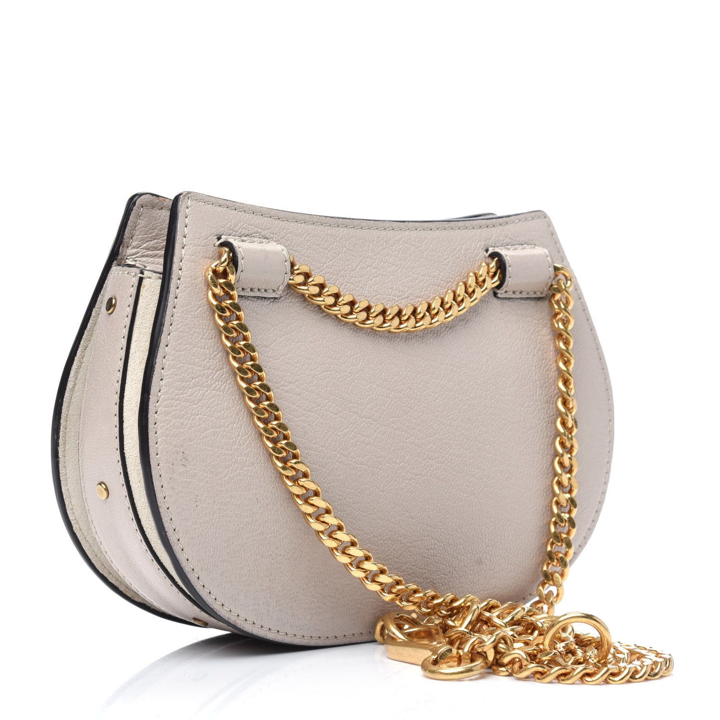 Calfskin Suede Mini Pixie Signature Belt Bag Abstract White