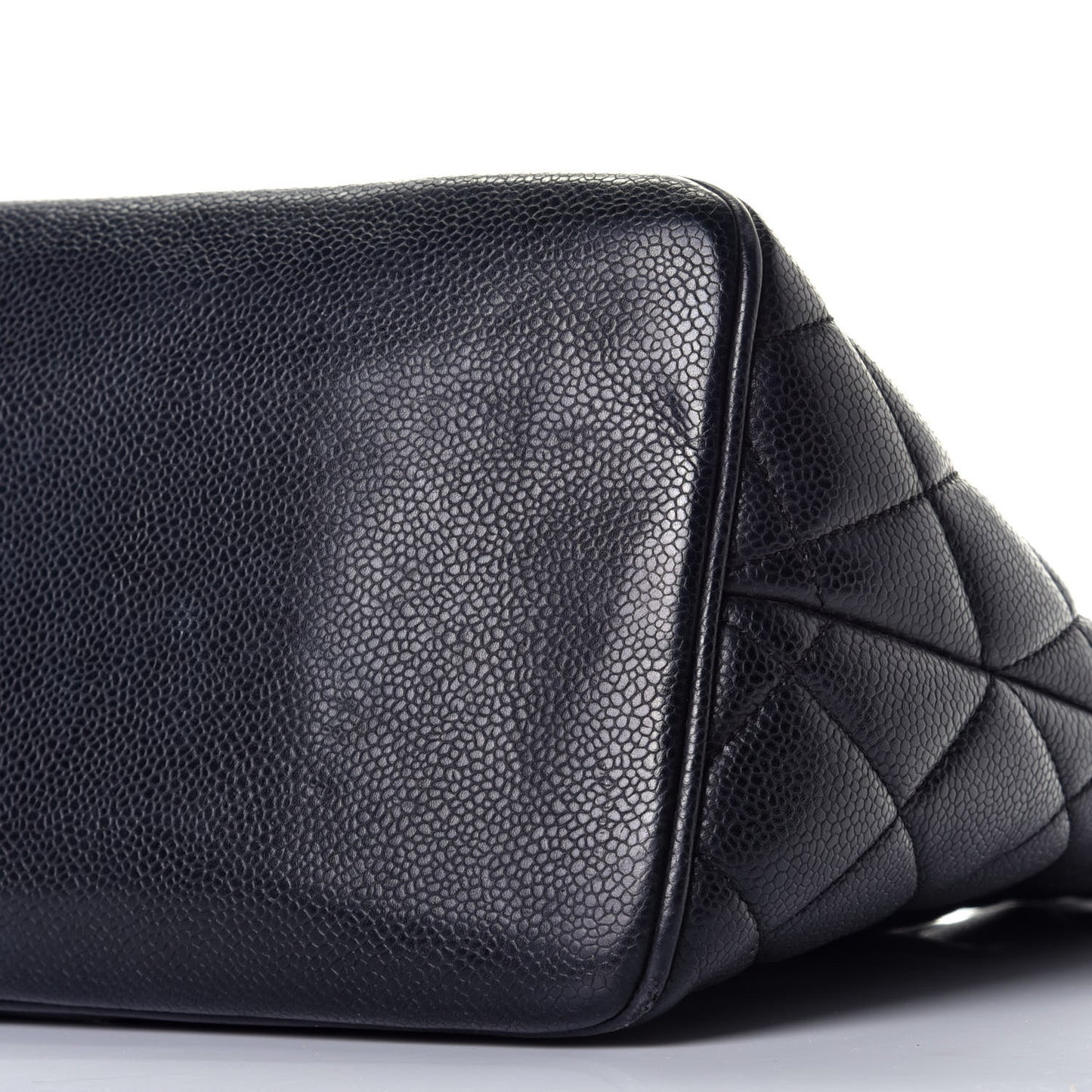 Caviar Quilted Medallion Tote Black