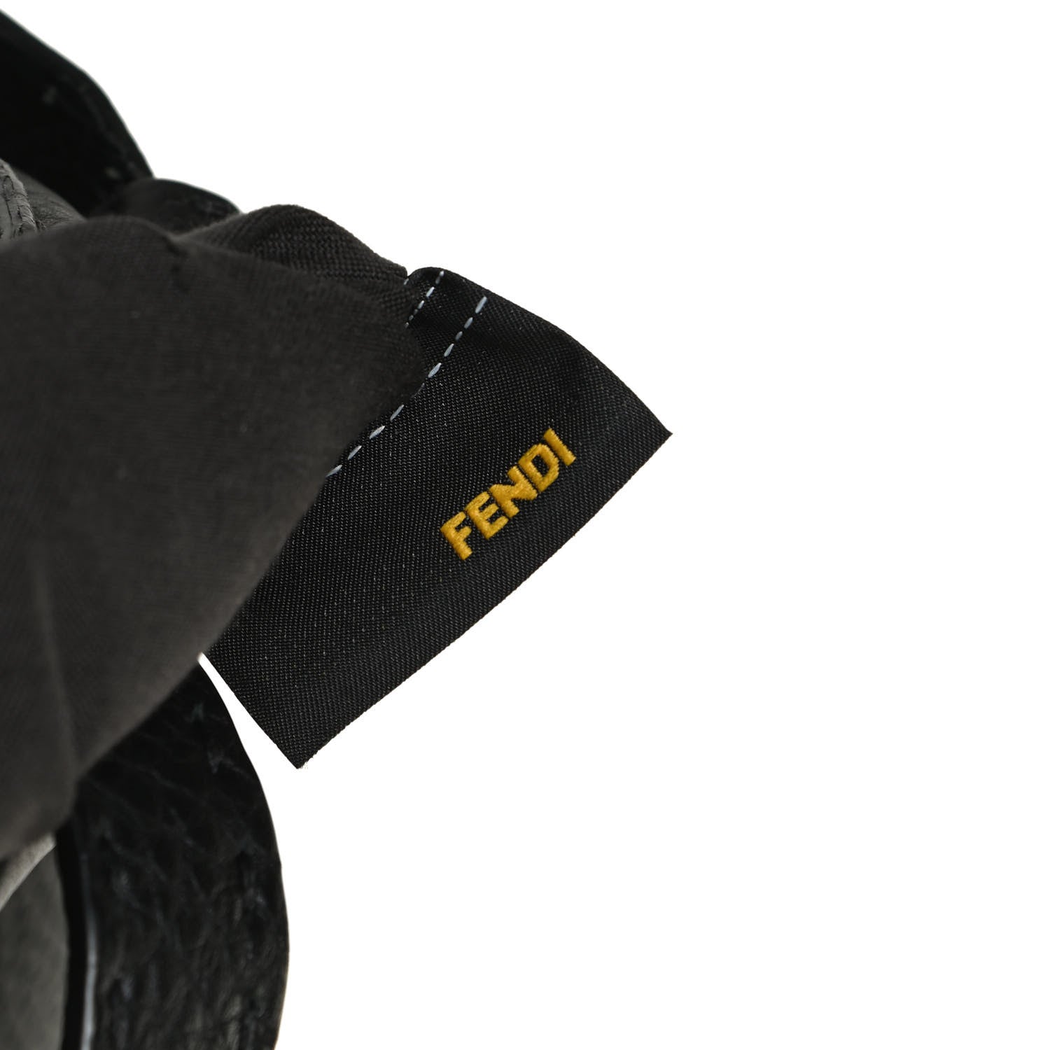 Fendi Cuoio Romano Selleria Bi-Color Large Peekaboo Iconic Satchel Black Mou 11 of 12