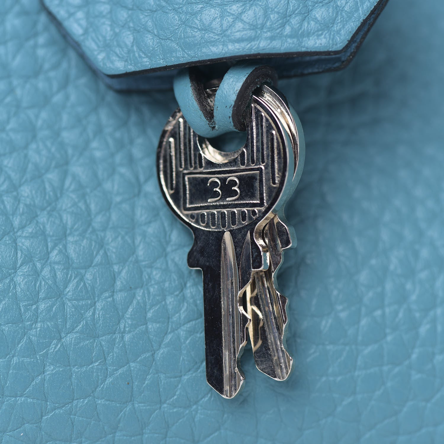 Hermes Taurillon Clemence Birkin 35 Turquoise 10 of 32