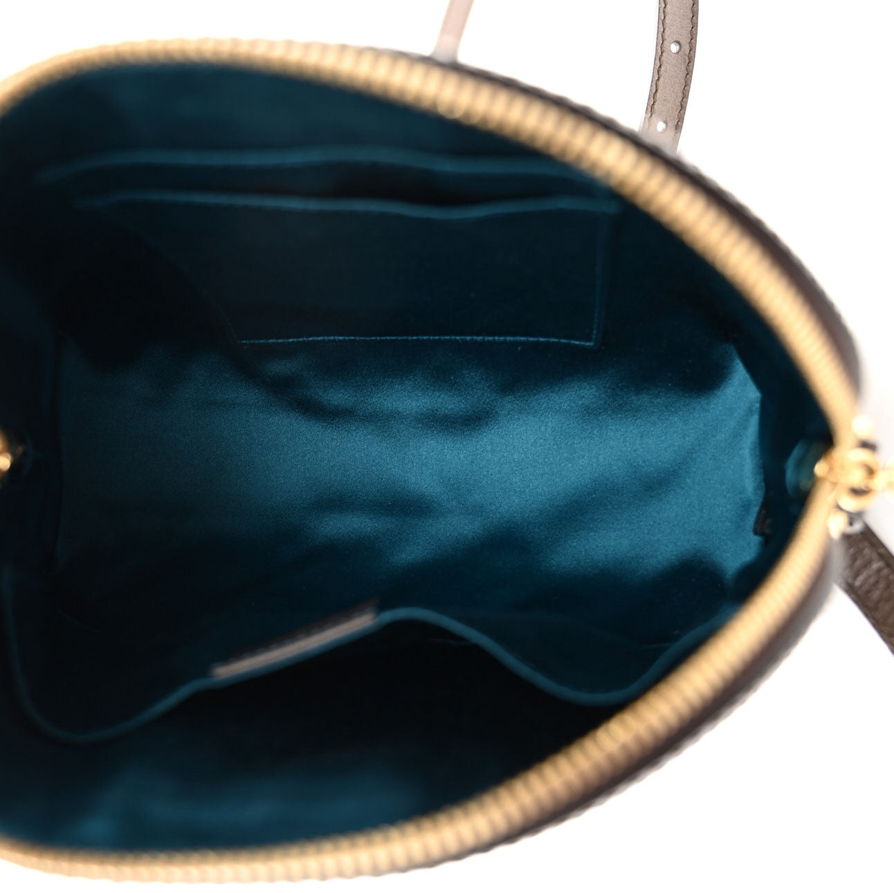 Gucci GG Supreme Monogram Textured Dollar Calfskin Web Small Ophidia Dome Shoulder Bag Beige Ebony New Acero 5 of 11