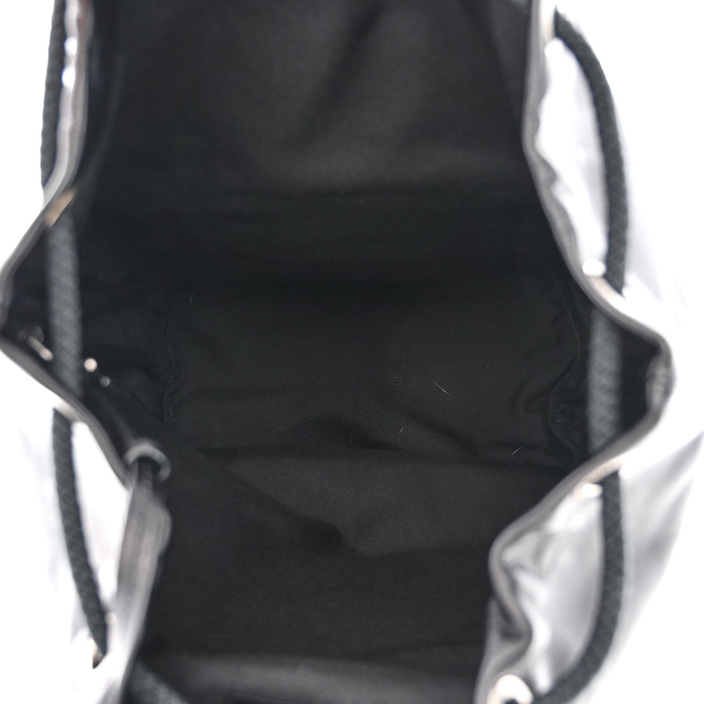 Smooth Calfskin City Sailor Drawstring Backpack Black