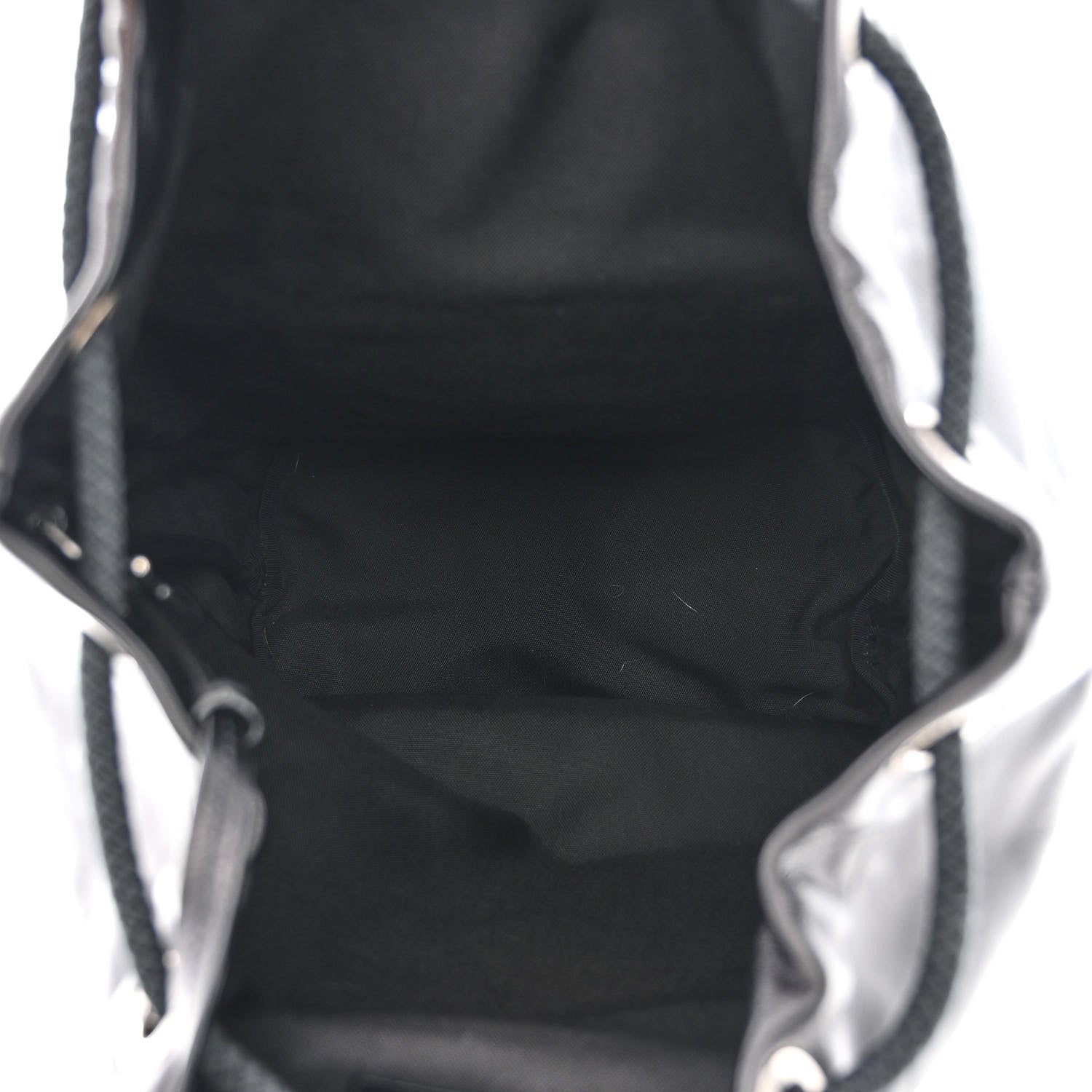 Saint Laurent Smooth Calfskin City Sailor Drawstring Backpack Black 6 of 12