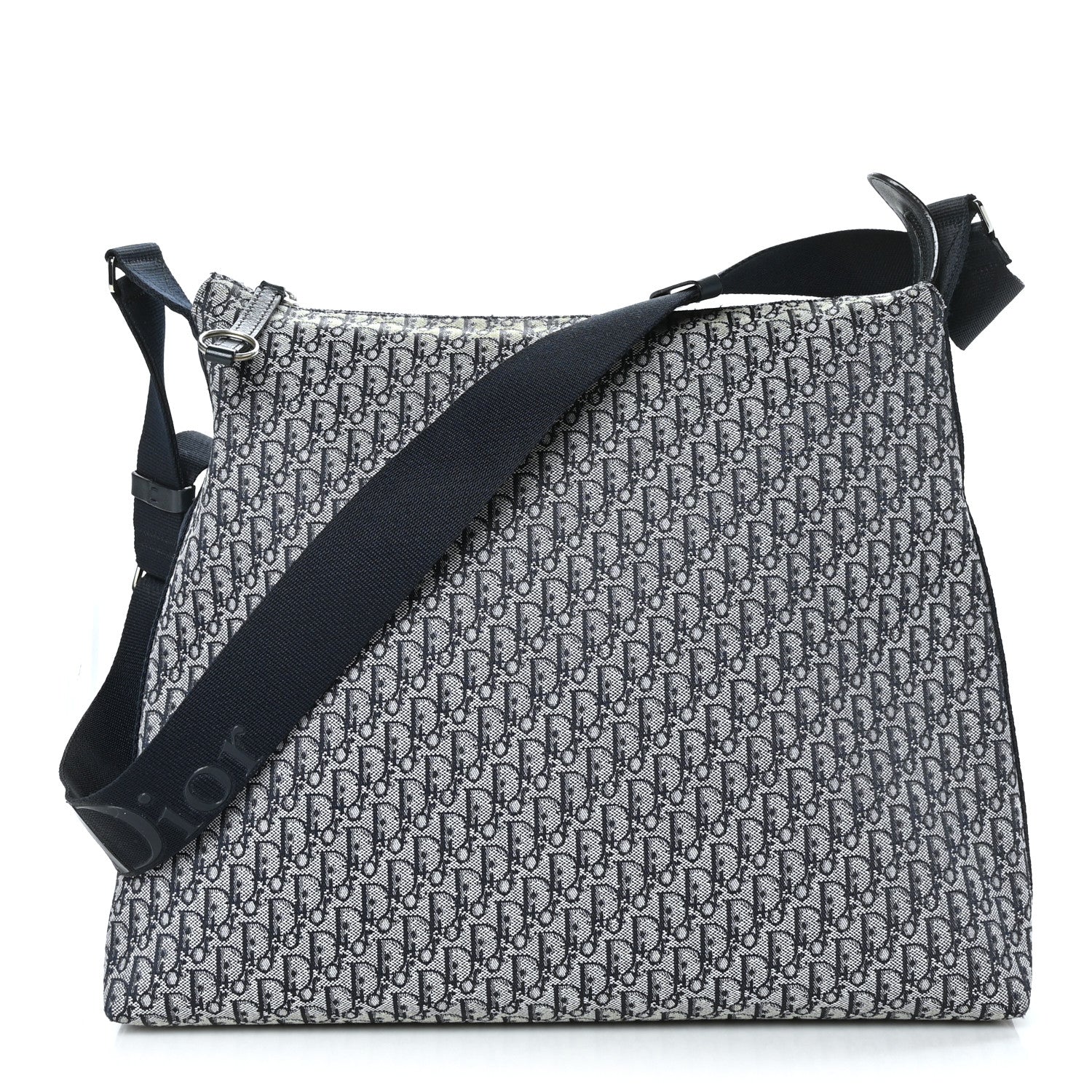 Christian Dior Canvas Diorissimo Large Messenger Bag Blue 1 of 8