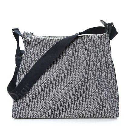 Christian Dior Canvas Diorissimo Large Messenger Bag Blue 1 of 8
