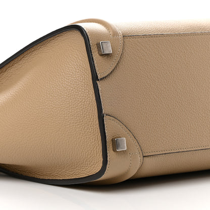 Celine Drummed Calfskin Micro Luggage Dune 10 of 11