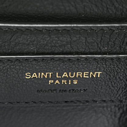 Saint Laurent Grain de Poudre Mini Classic Monogram Cassandra Top Handle Vintage White 7 of 14