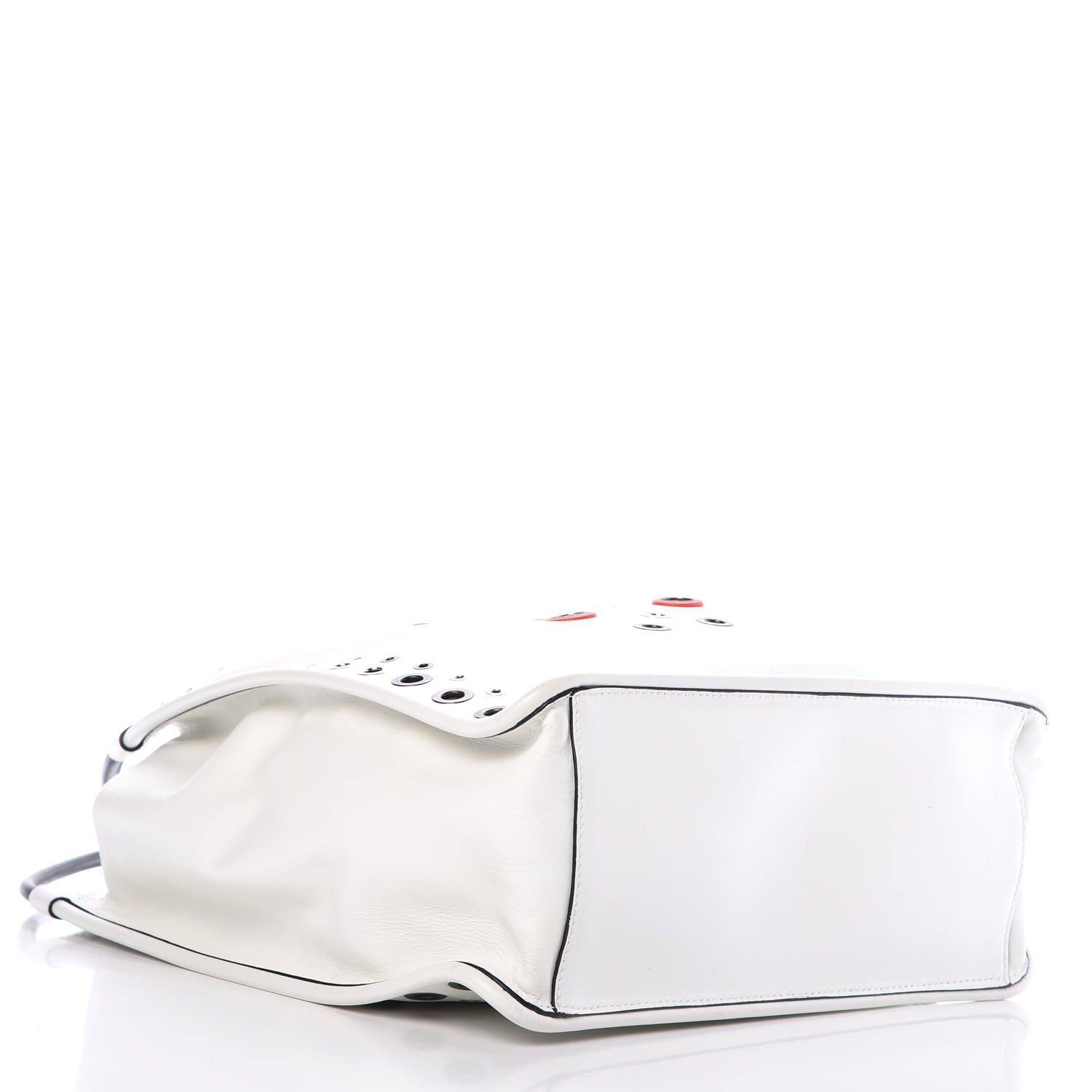 Proenza Schouler Soft Calf Medium Grommet Studded Tote White 4 of 11