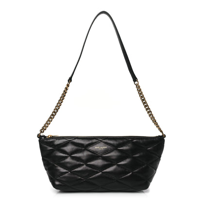 Saint Laurent Lambskin Quilted Gaby Zipped Shoulder Bag Black 1 of 12
