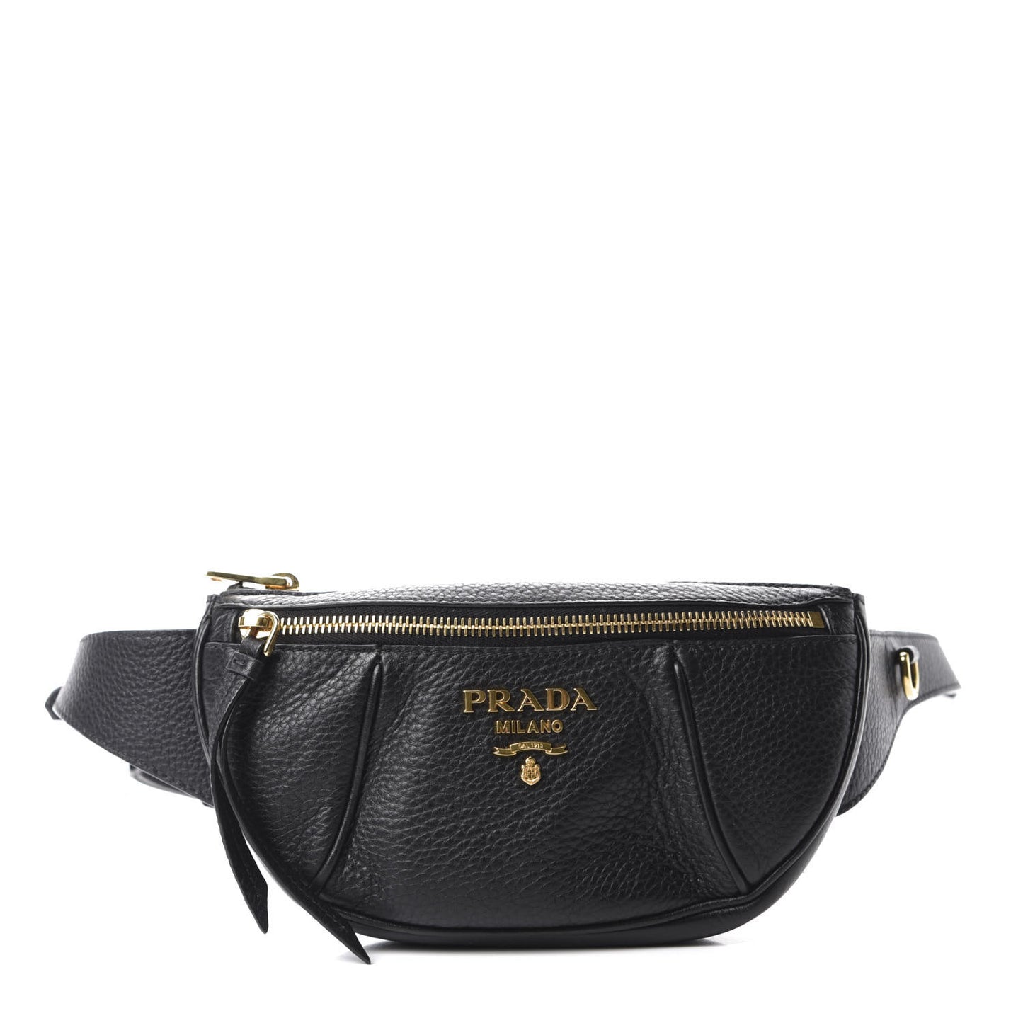 Vitello Daino Small Belt Bag Black