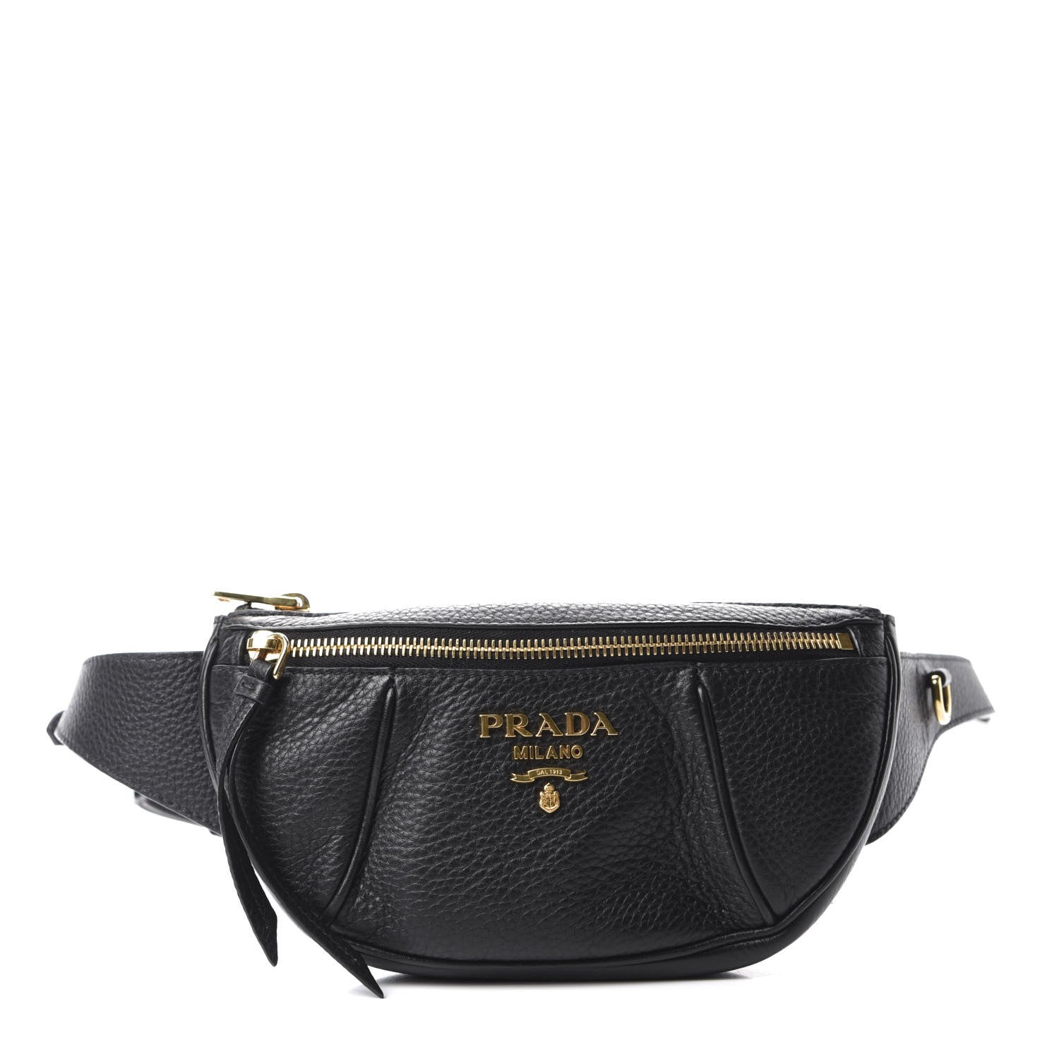 Prada Vitello Daino Small Belt Bag Black 1 of 11