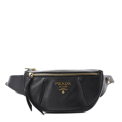 Prada Vitello Daino Small Belt Bag Black 1 of 11