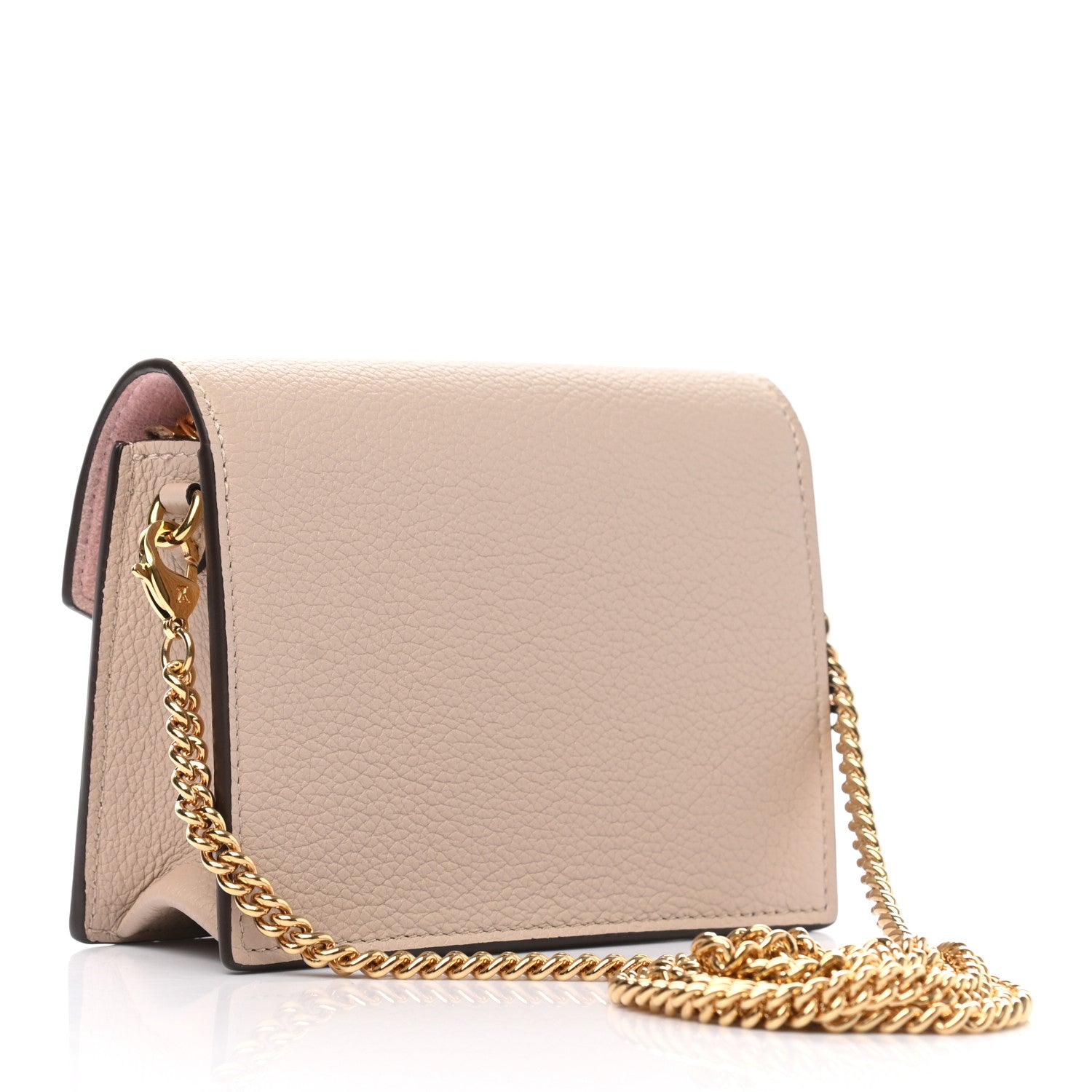 Louis Vuitton Soft Calfskin Mini My Lockme Chain Pochette Greige 3 of 9
