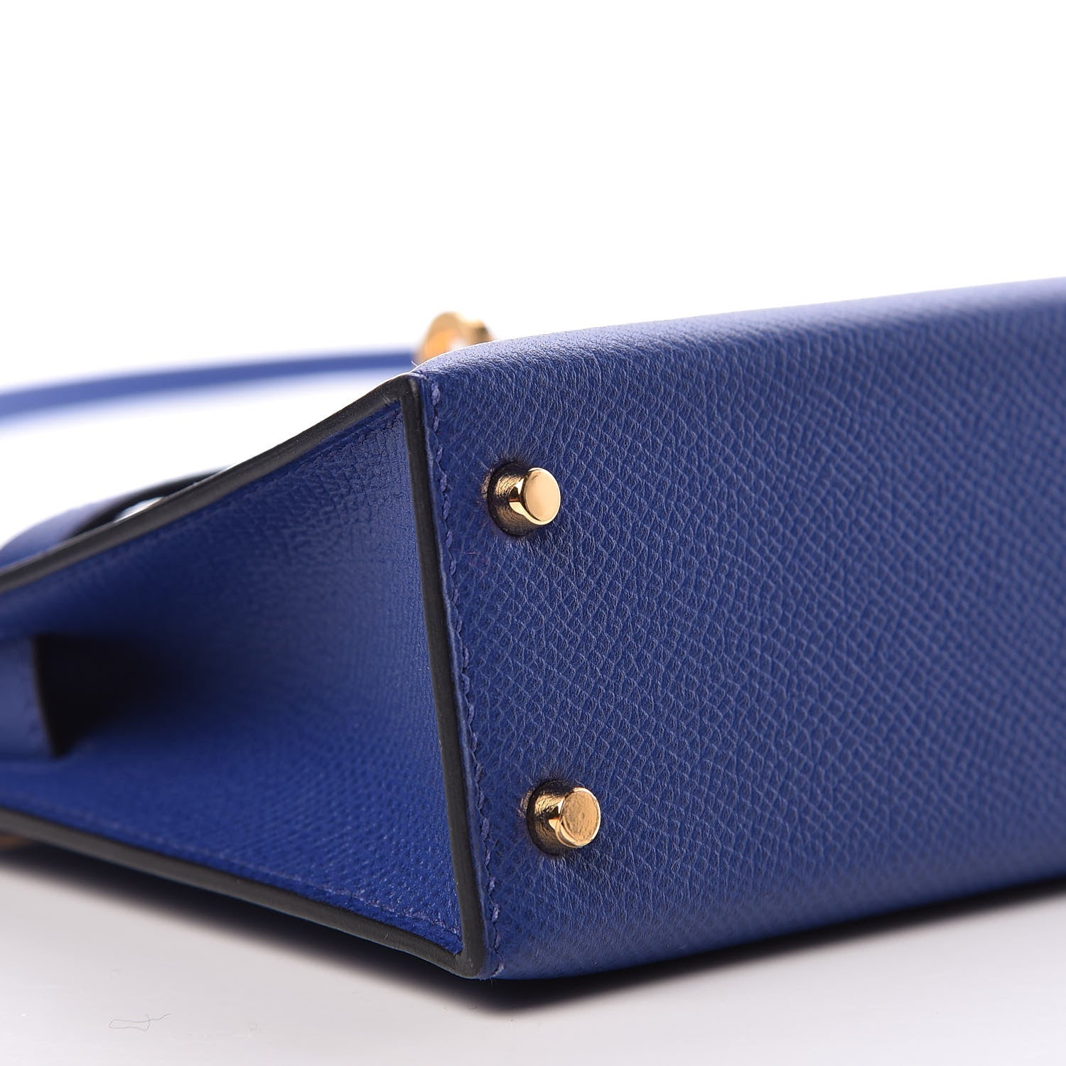 Hermes Epsom Mini Kelly Sellier 20 Bleu Electrique 8 of 35