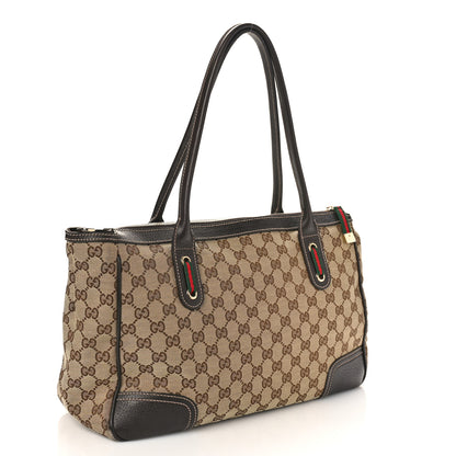 Gucci Monogram Medium Princy Tote Dark Brown 3 of 10