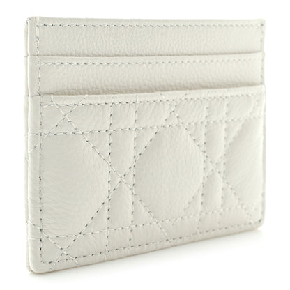 Christian Dior Supple Calfskin Cannage Caro Five-Slot Card Holder Latte 3 of 7