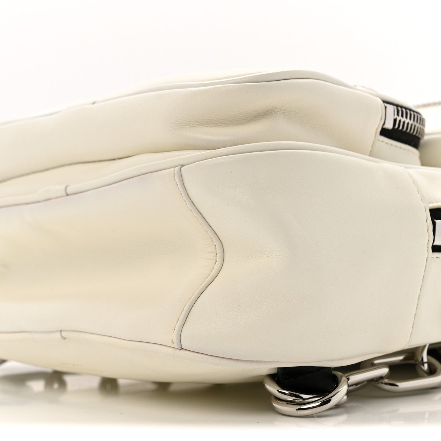 Lambskin Medium Attica Backpack White