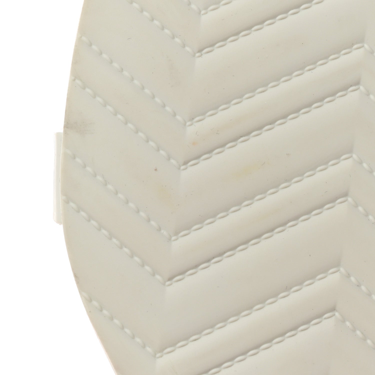 Gucci Rubber Womens Slide Sandals 37 White 14 of 15