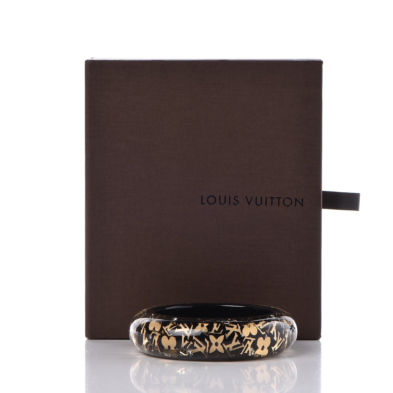 Louis Vuitton Resin Swarovski Medium Inclusion Bracelet GM Black 4 of 4