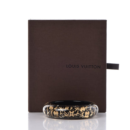 Louis Vuitton Resin Swarovski Medium Inclusion Bracelet GM Black 4 of 4