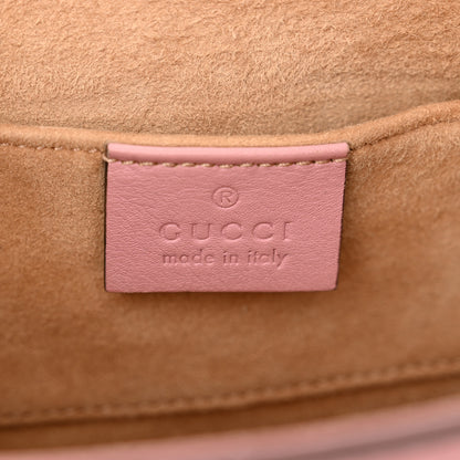 Gucci Calfskin Studded Small Padlock Shoulder Bag Carmine Rose 6 of 12