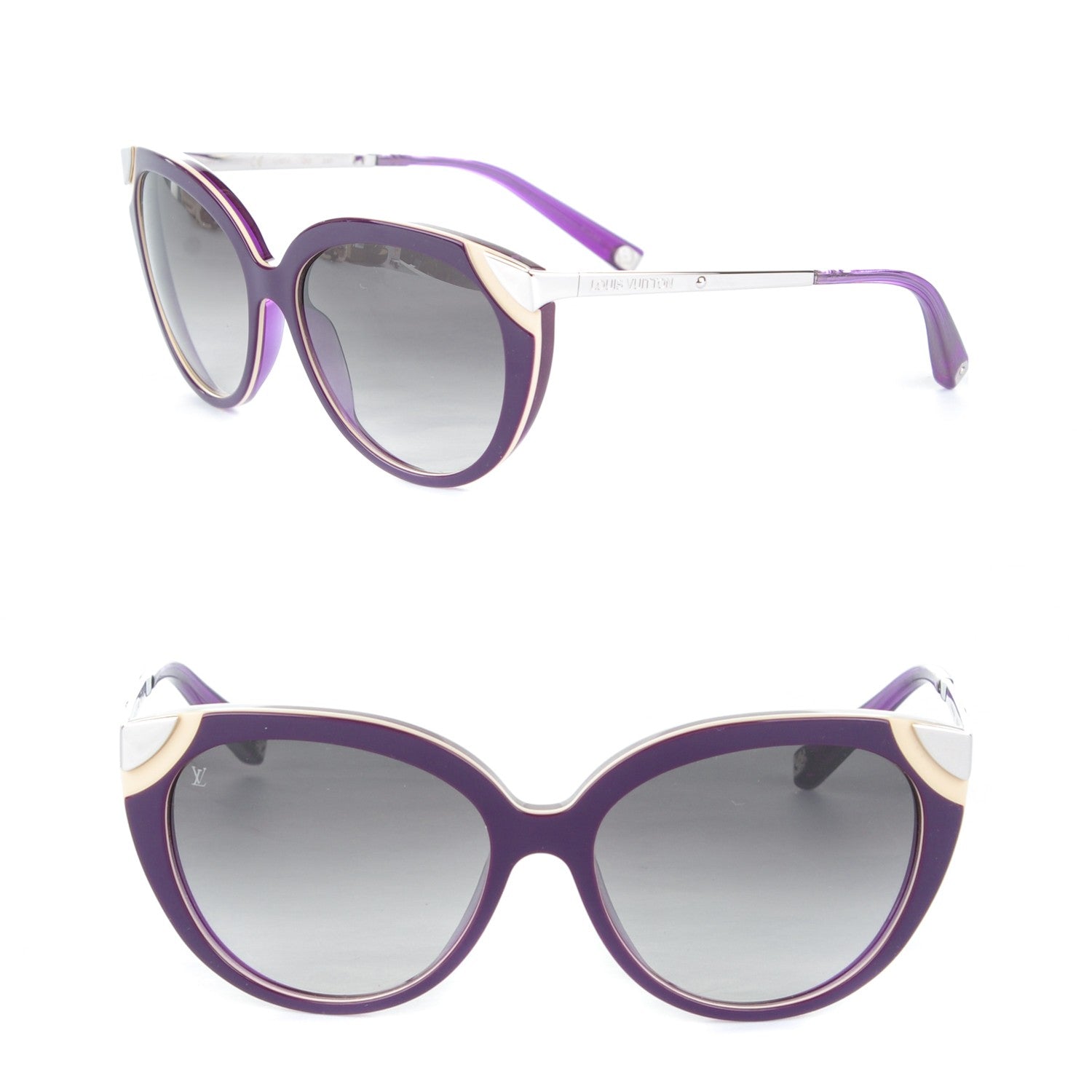Louis Vuitton Amber Cat Eye Sunglasses Z0622W Violet 1 of 5