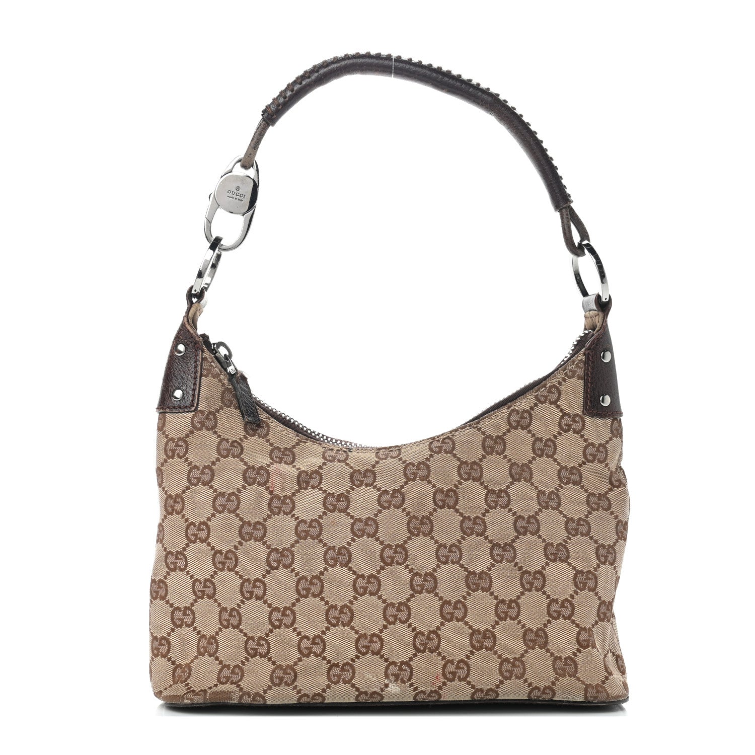 Gucci Monogram Classic Ring Hobo Brown 1 of 16