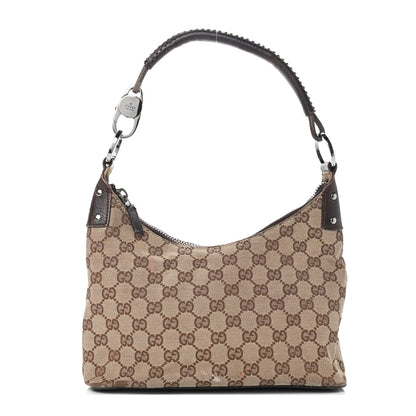 Gucci Monogram Classic Ring Hobo Brown 1 of 16