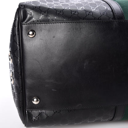 Gucci Imprime Monogram Web Carry On Duffle Bag Black 11 of 17