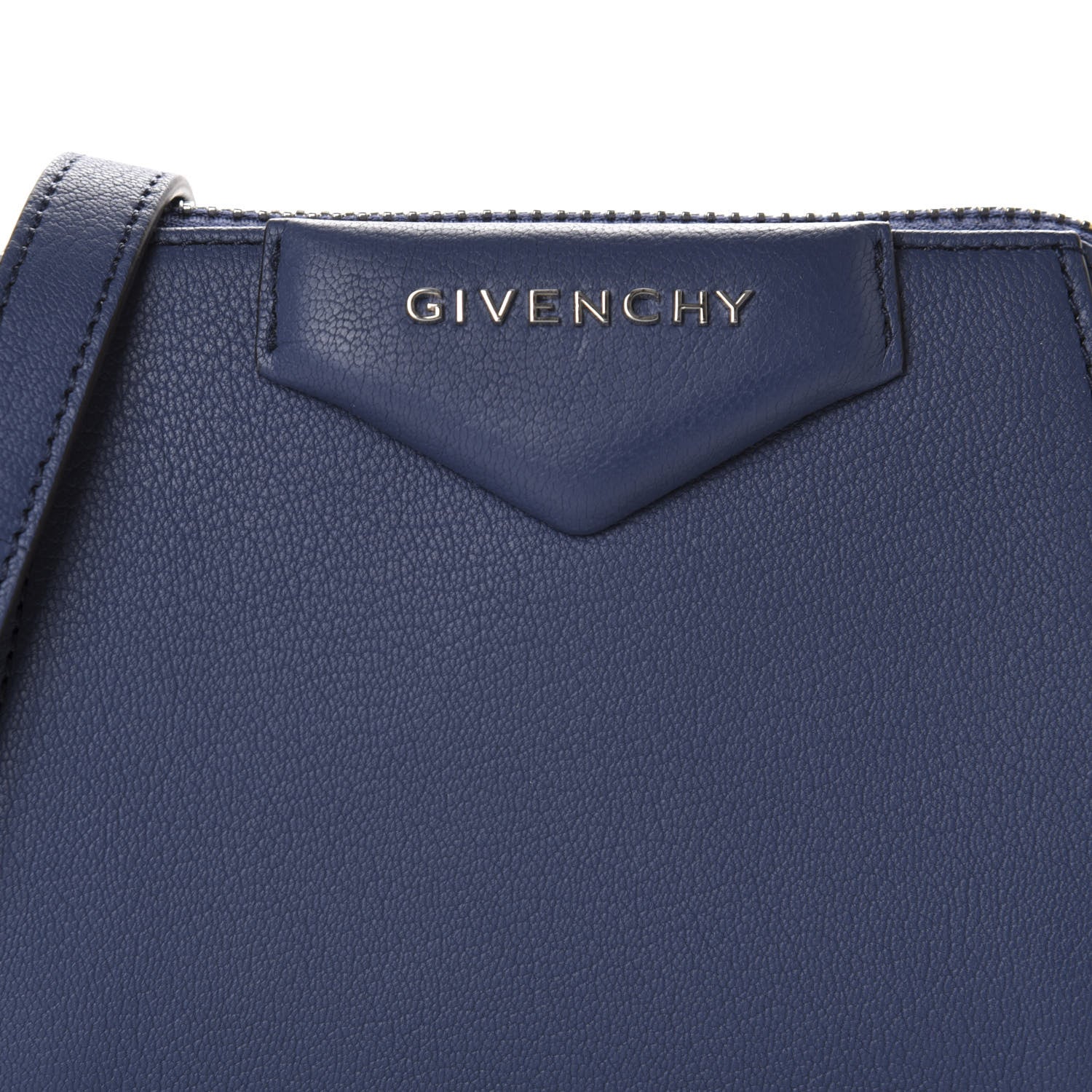 Givenchy Sugar Goatskin Nano Antigona Midnight Blue 9 of 9