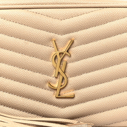 Saint Laurent Grain De Poudre Matelasse Monogram Mini Lou Camera Bag New Powder 8 of 12