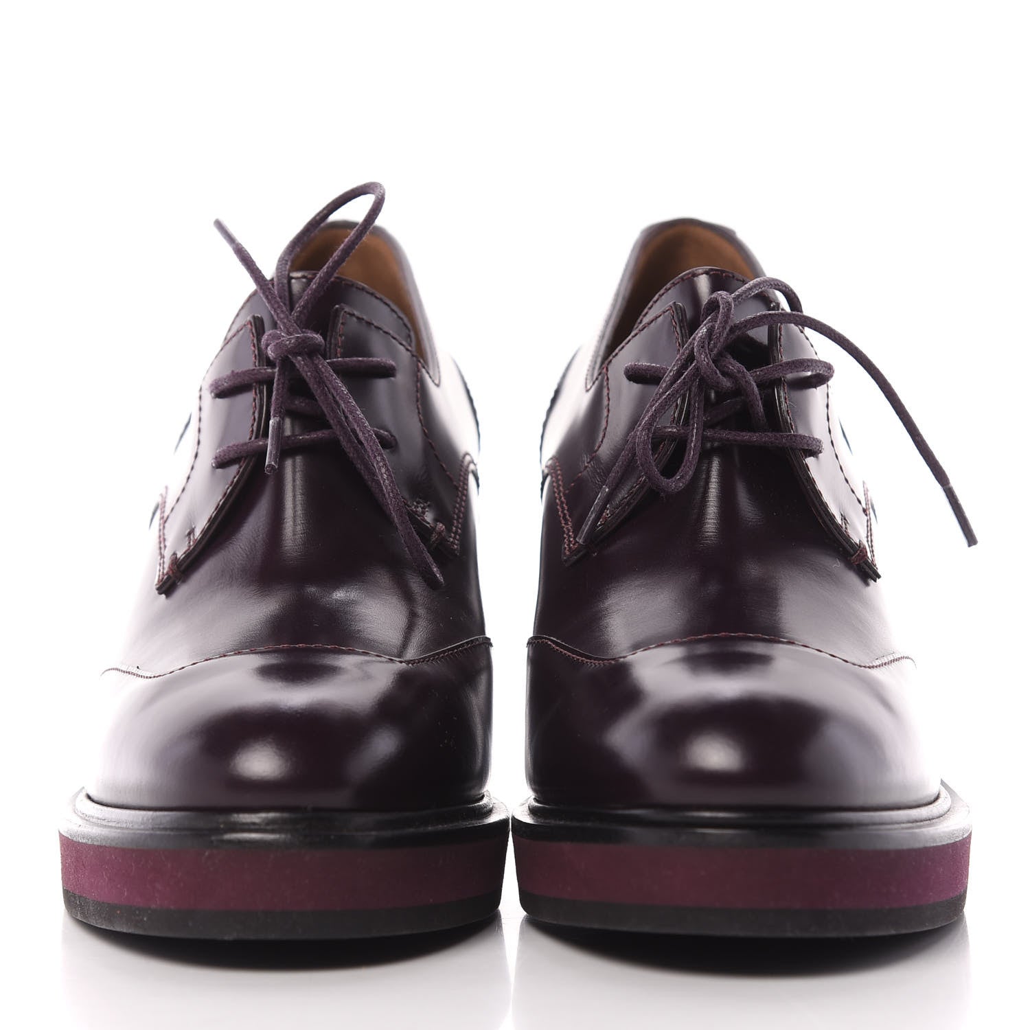 Hermes Tuscan Calfskin Nadege 70 Derby Pumps 36.5 2 of 9
