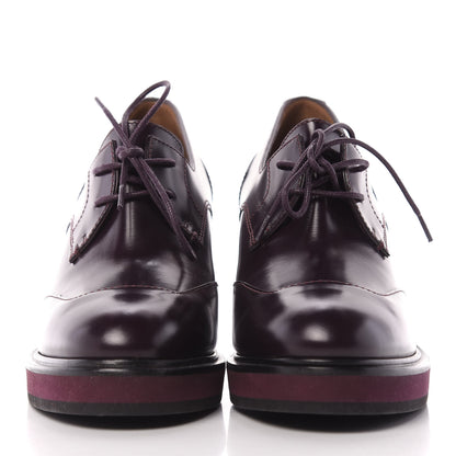 Hermes Tuscan Calfskin Nadege 70 Derby Pumps 36.5 2 of 9