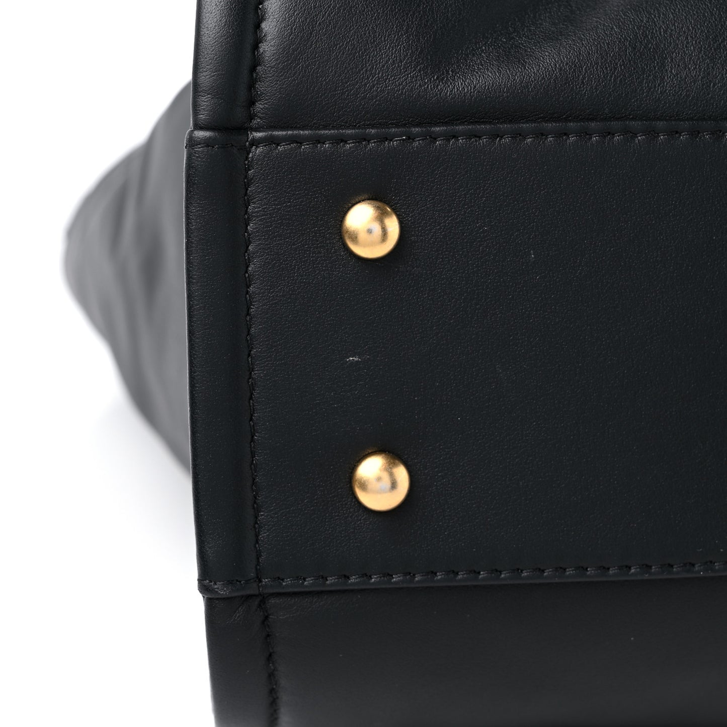 Calfskin Small Deauville Tote Black