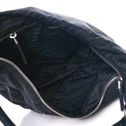 Prada Tessuto Nylon Saffiano Hobo Black 5 of 6
