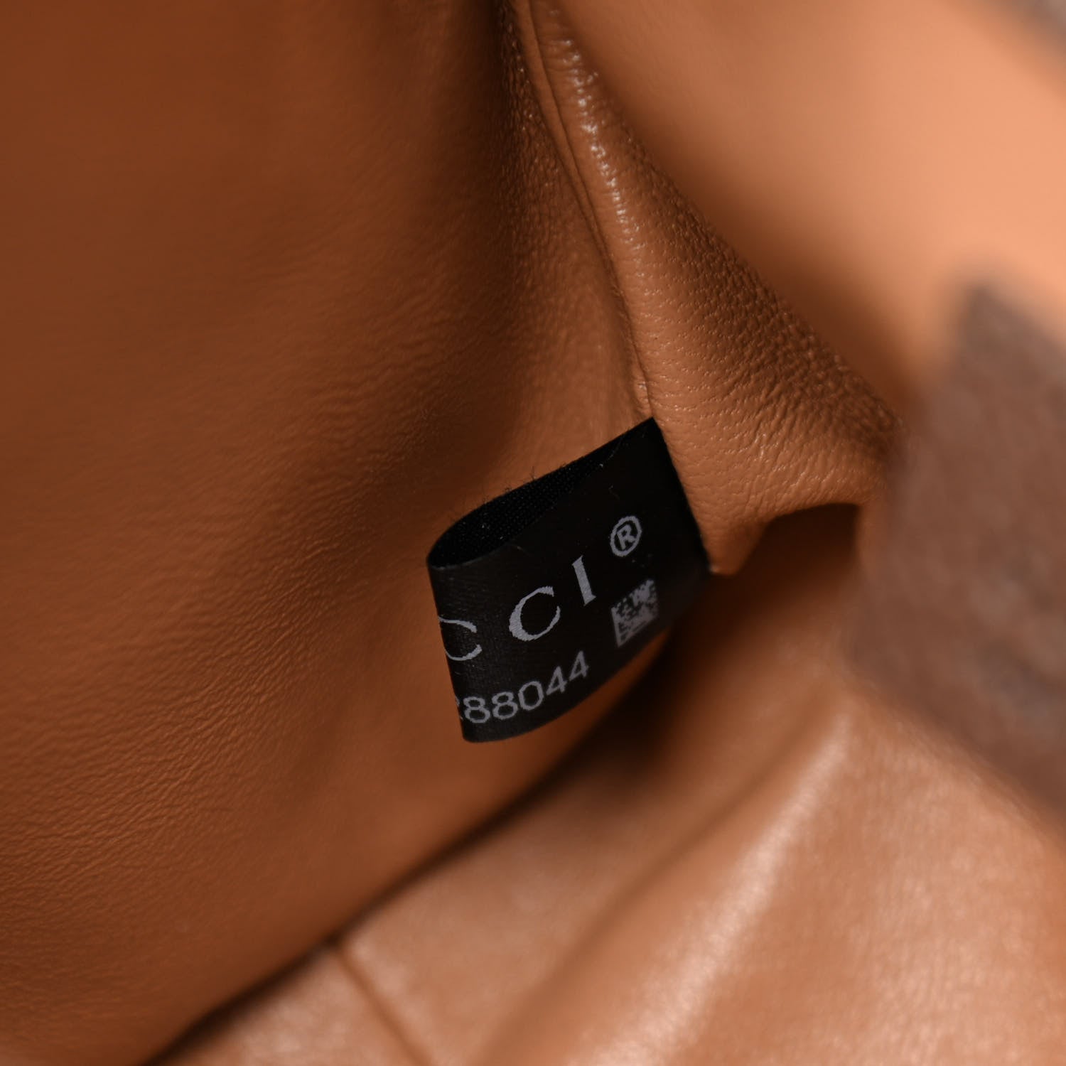 Gucci Monogram Jumbo GG Textured Dollar Calfskin Mini Diana Tote Bag Camel Ebony New Acero 8 of 12