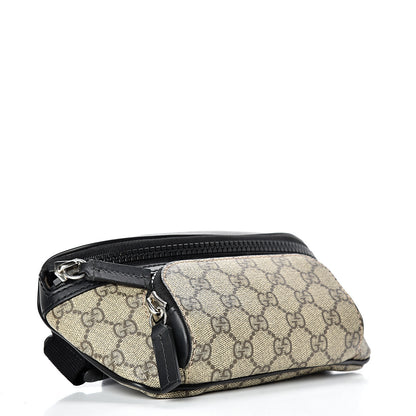 Gucci GG Supreme Monogram Belt Bag Black 3 of 10
