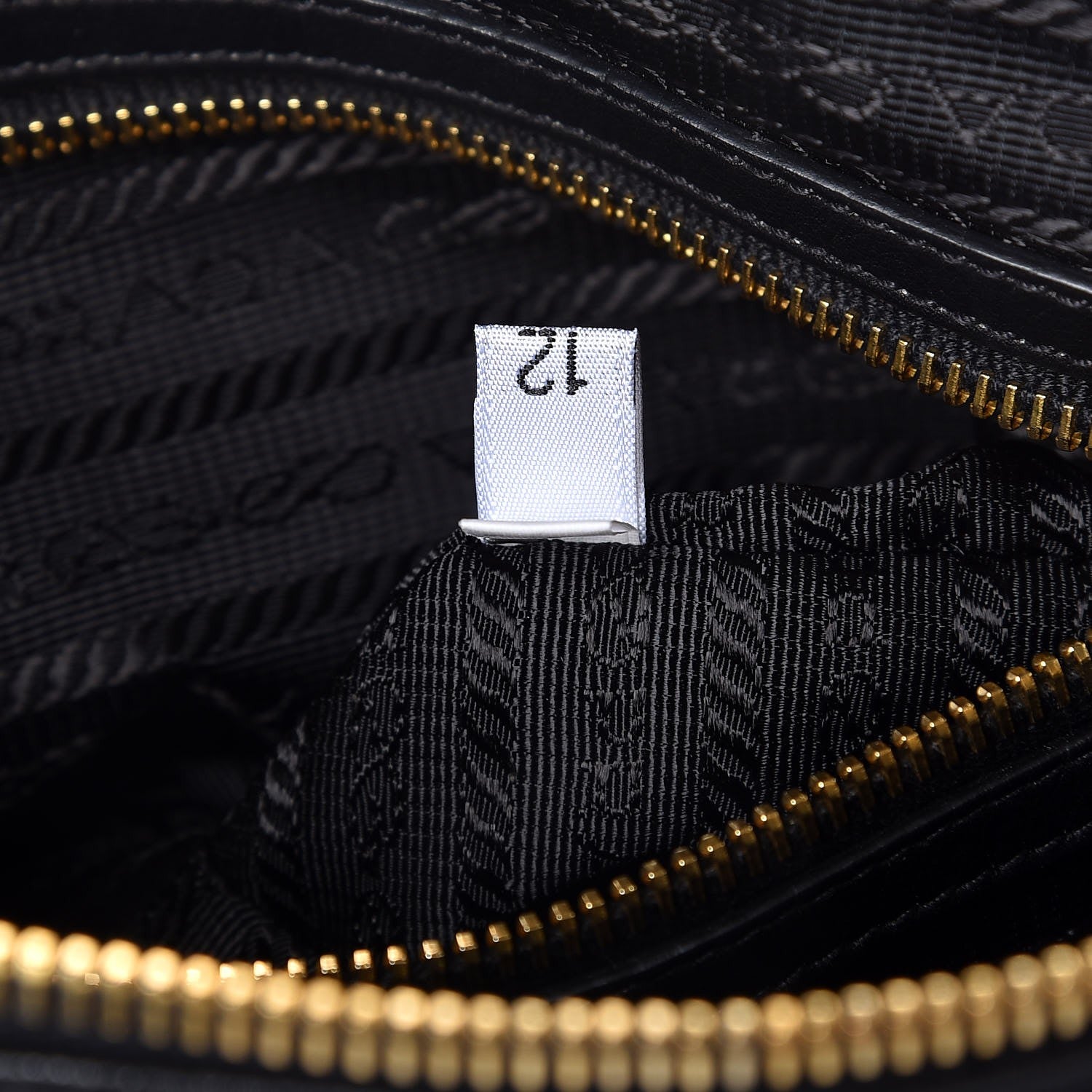 Prada Soft Calf Shoulder Bag Black 8 of 9
