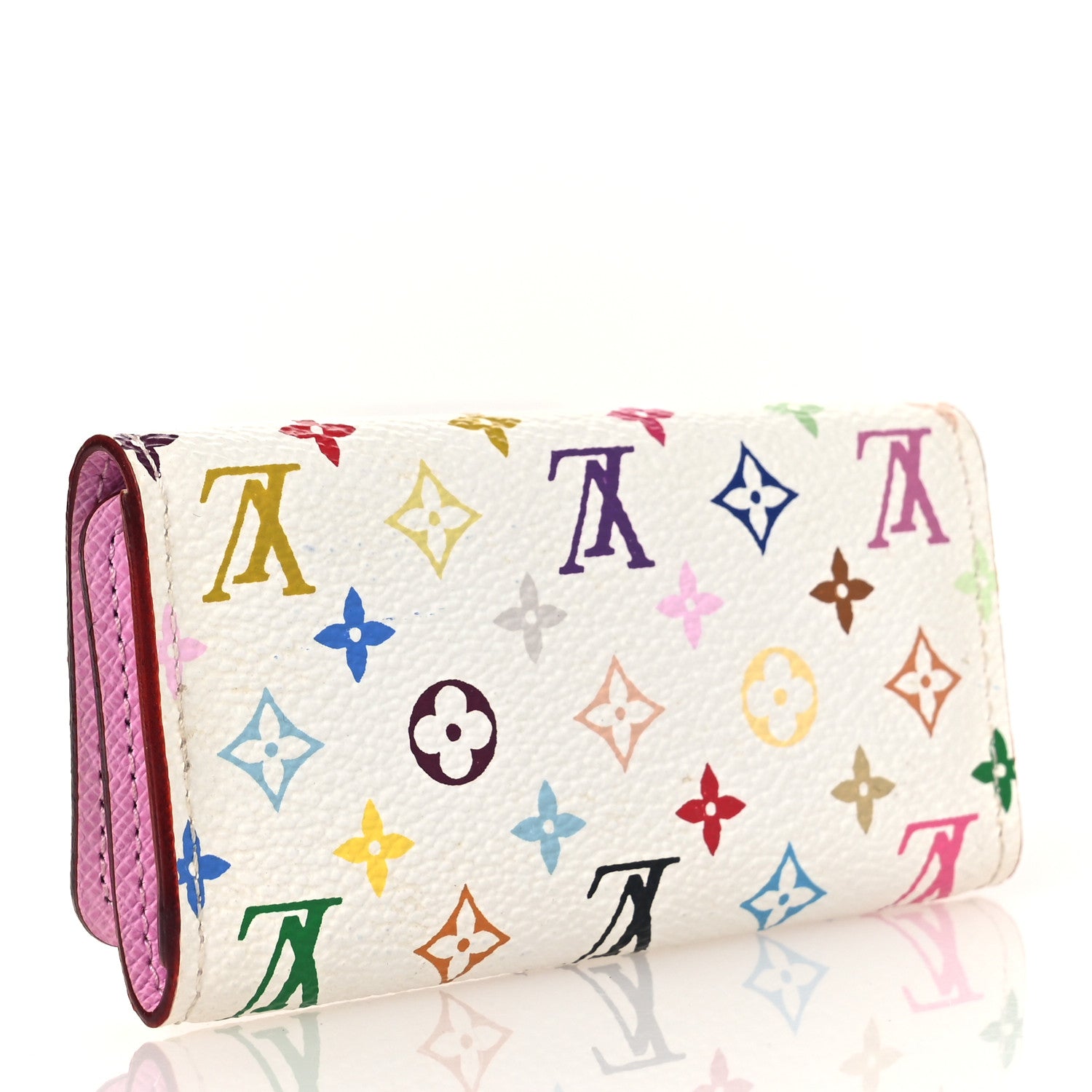 Louis Vuitton Monogram Multicolor Multicles 4 Key Holder White Litchi 3 of 7