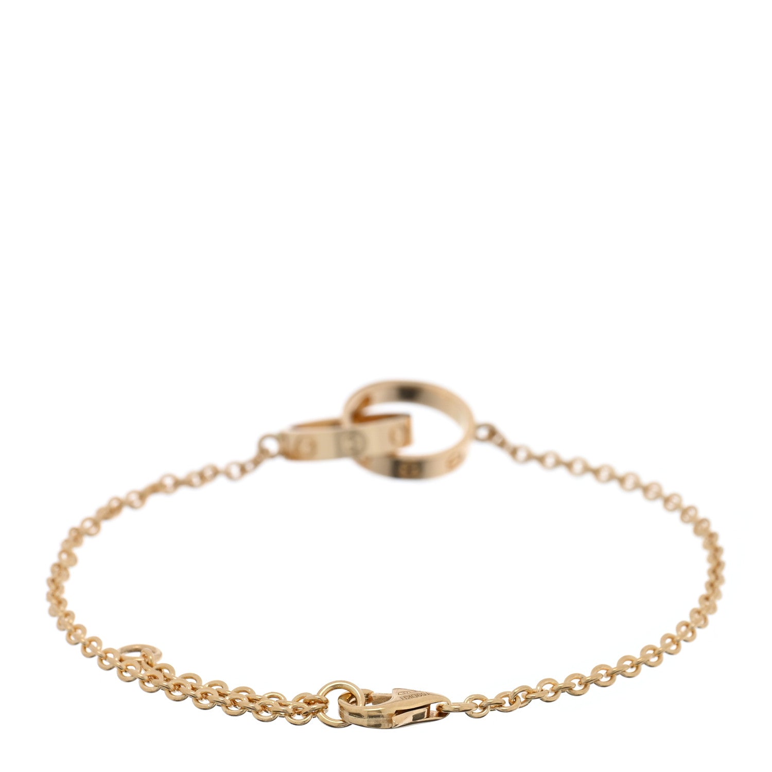 Cartier 18K Yellow Gold Interlocking LOVE Bracelet 2 of 4