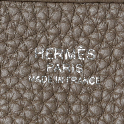 Hermes Taurillon Clemence Evelyne III PM Etoupe 17 of 30