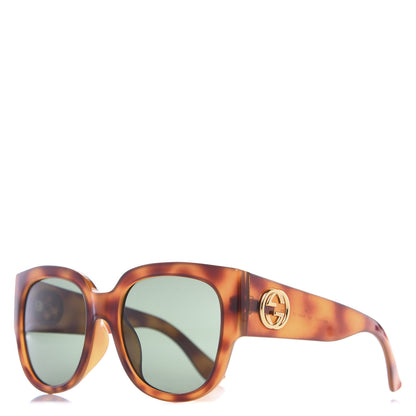 Gucci Acetate Square Frame Sunglasses GG0142SA Tortoise 1 of 6