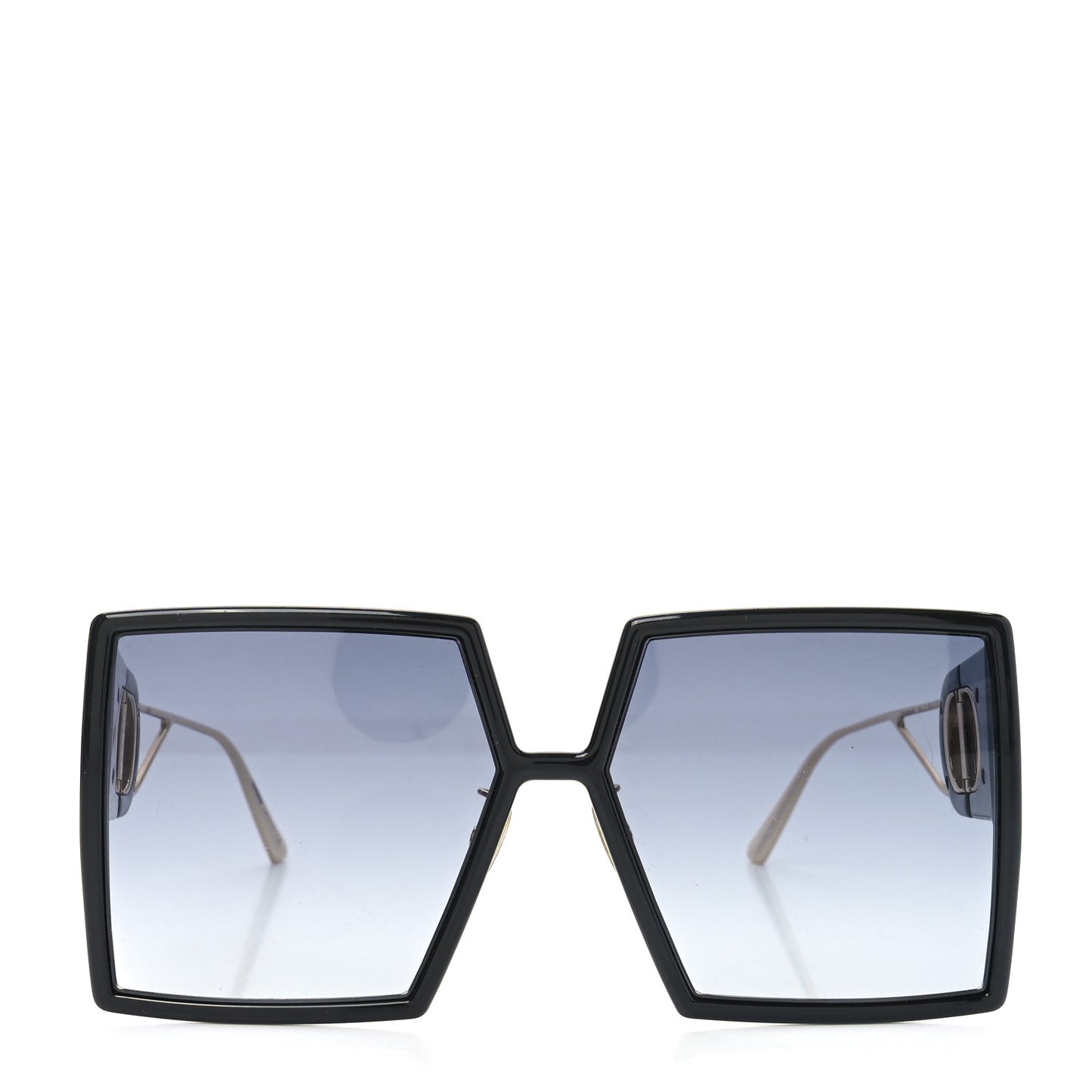 Acetate Square 30 Montaigne Sunglasses Black