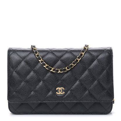 Chanel Caviar Quilted Wallet On Chain WOC Black 1 of 10